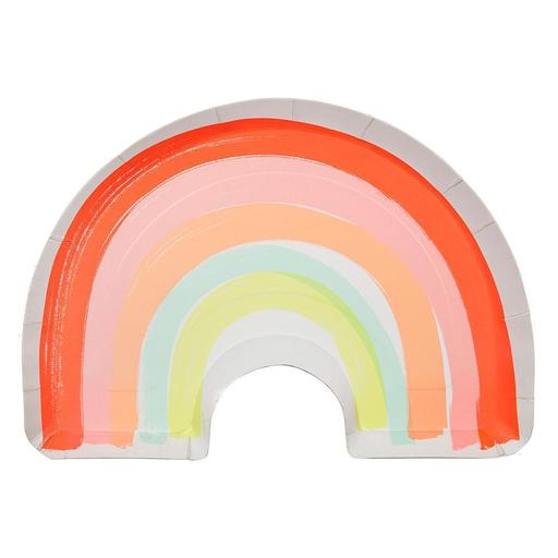 12 Rainbow Plates