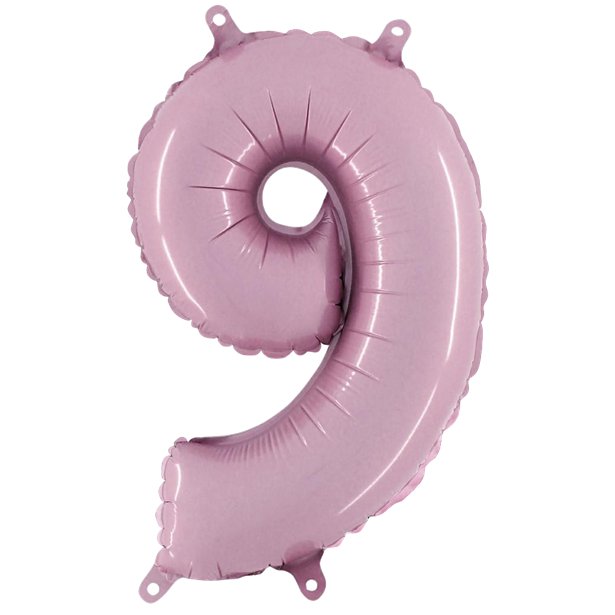 40" Pastel Pink Number Balloon 0-9