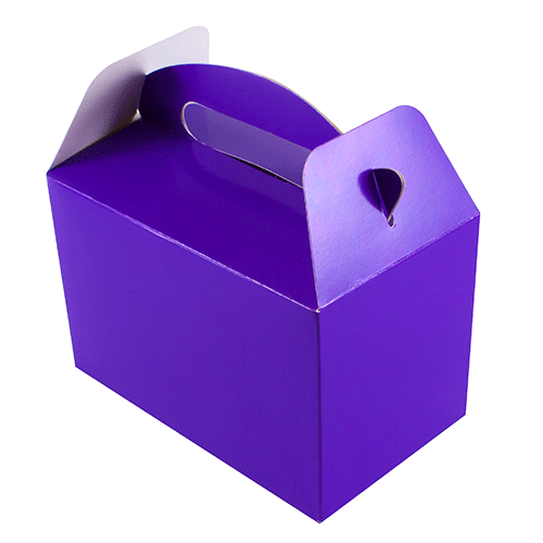 6 Purple Party Boxes