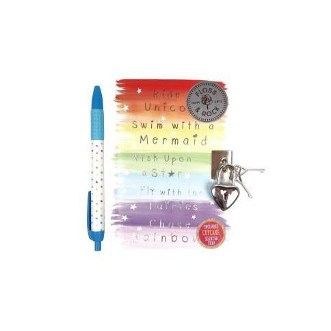 Rainbow Unicorn Diary with Pen