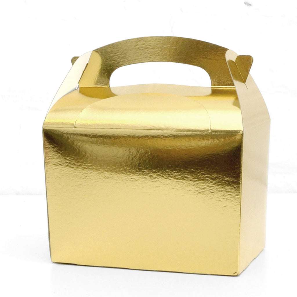 6 Gold Party Boxes