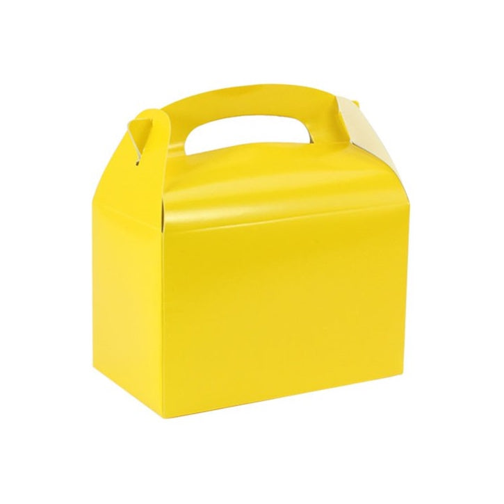 6 Yellow Party Boxes