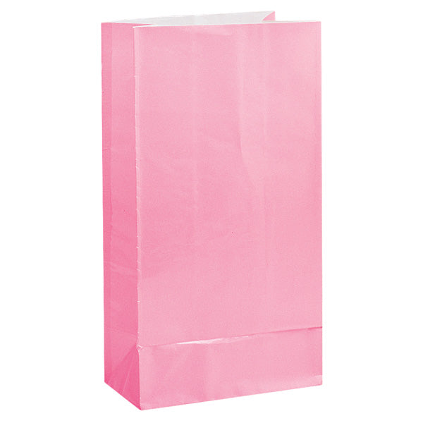 8 Pink Paper Party Bag